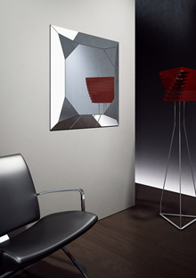 Diamonte Gray Illuminated Mirrors