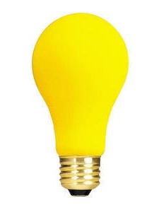 A25E27-220Y Yellow Incandescent Lamp